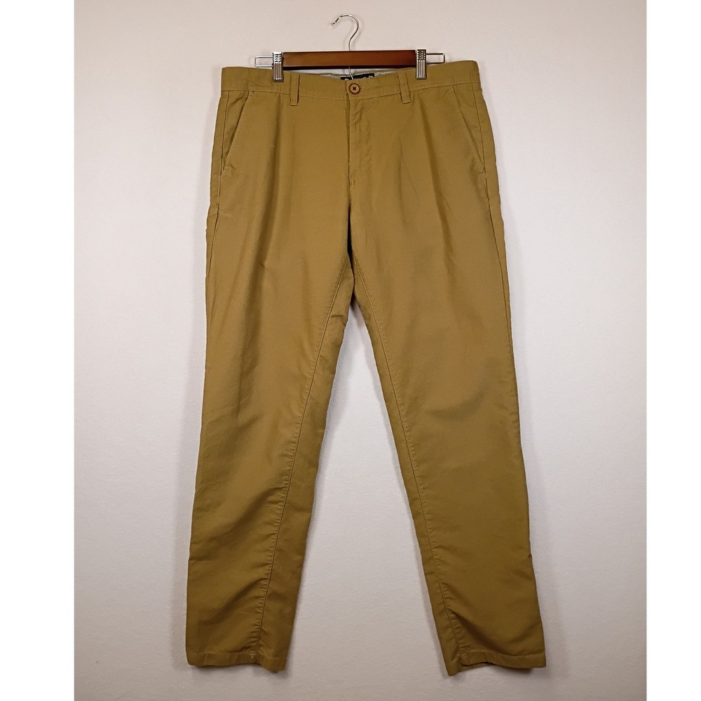 Workwear Netplay Mens 34 Tan Heritage Cotton Straight Leg Chino Pants